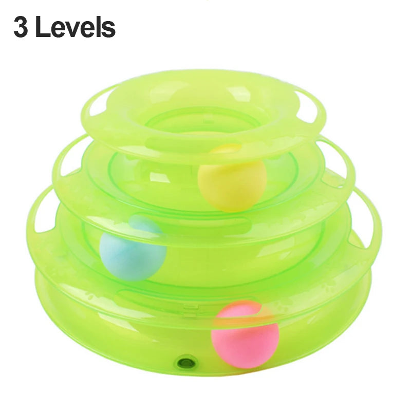 3-Level Cat Ball Puzzle