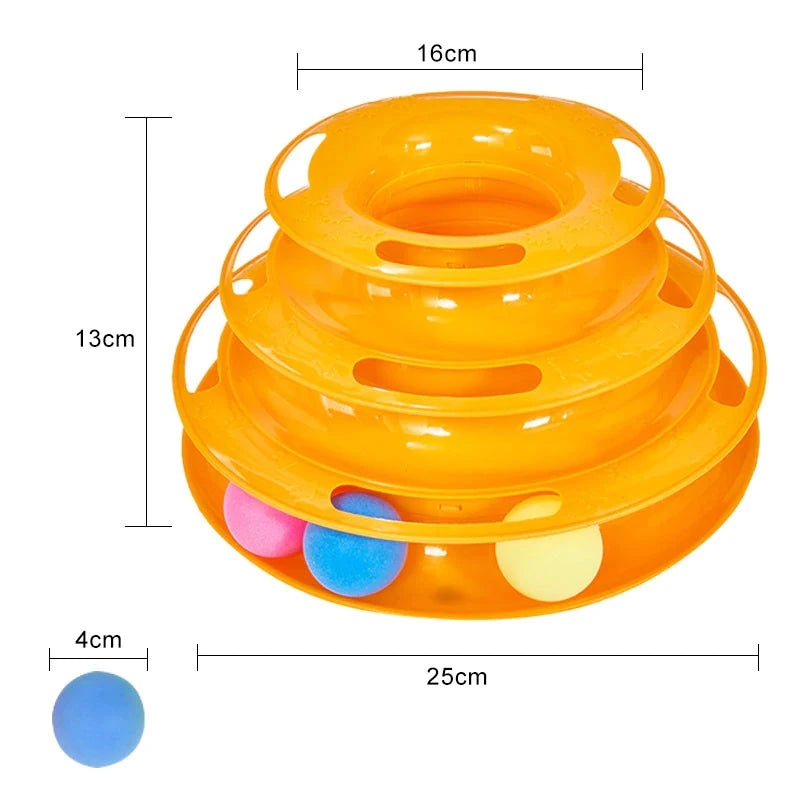 3-Level Cat Ball Puzzle