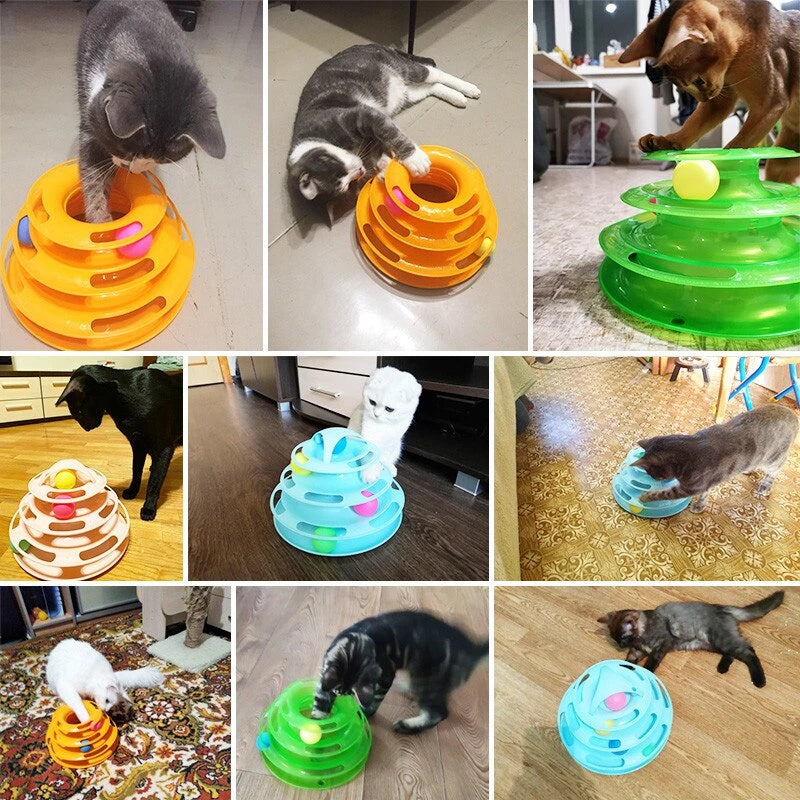 3-Level Cat Ball Puzzle