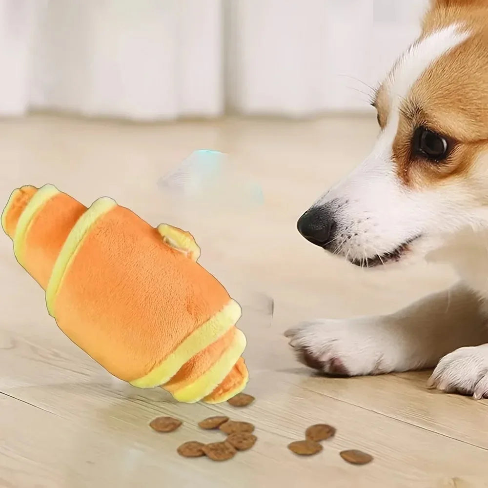 Interactive Food Dispenser Toy - Croissant