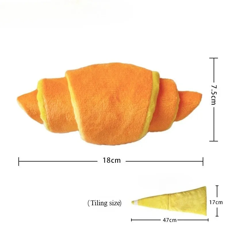 Interactive Food Dispenser Toy - Croissant