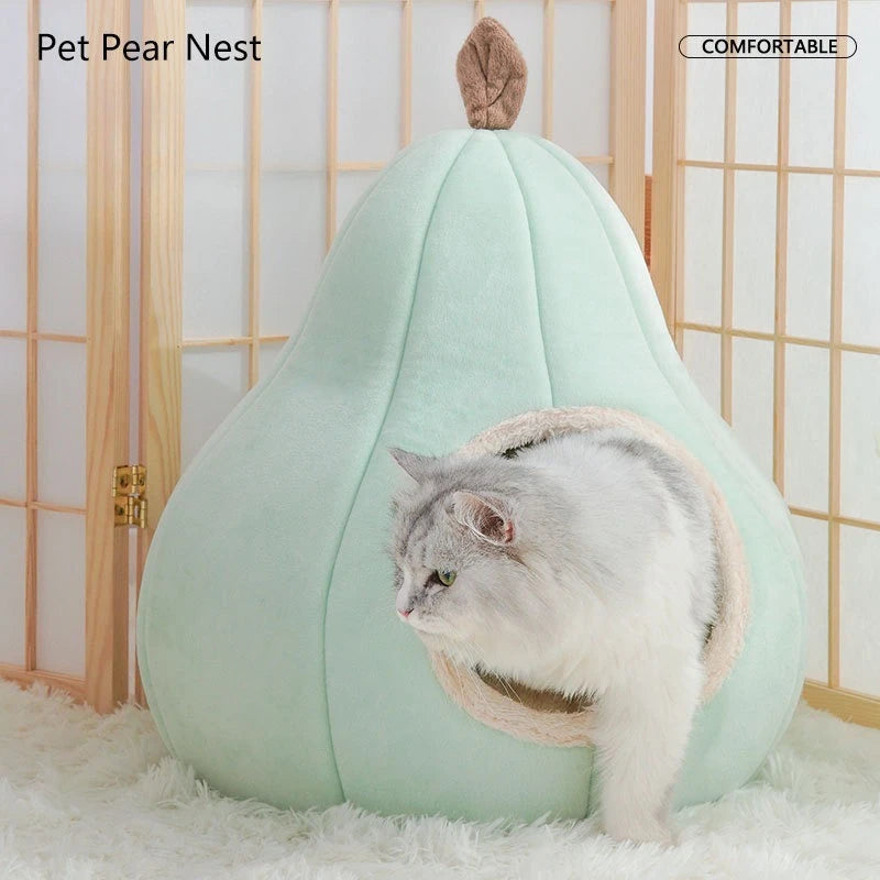 Novelty Cat Bed - Pear